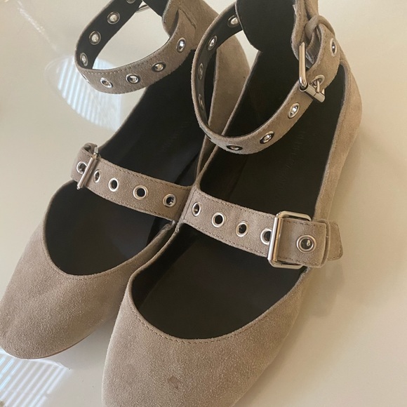 Rebecca Minkoff Suede Buckle Flat - Picture 5 of 6
